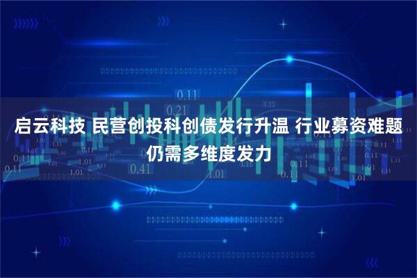 启云科技 民营创投科创债发行升温 行业募资难题仍需多维度发力
