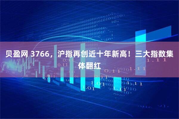 贝盈网 3766，沪指再创近十年新高！三大指数集体翻红